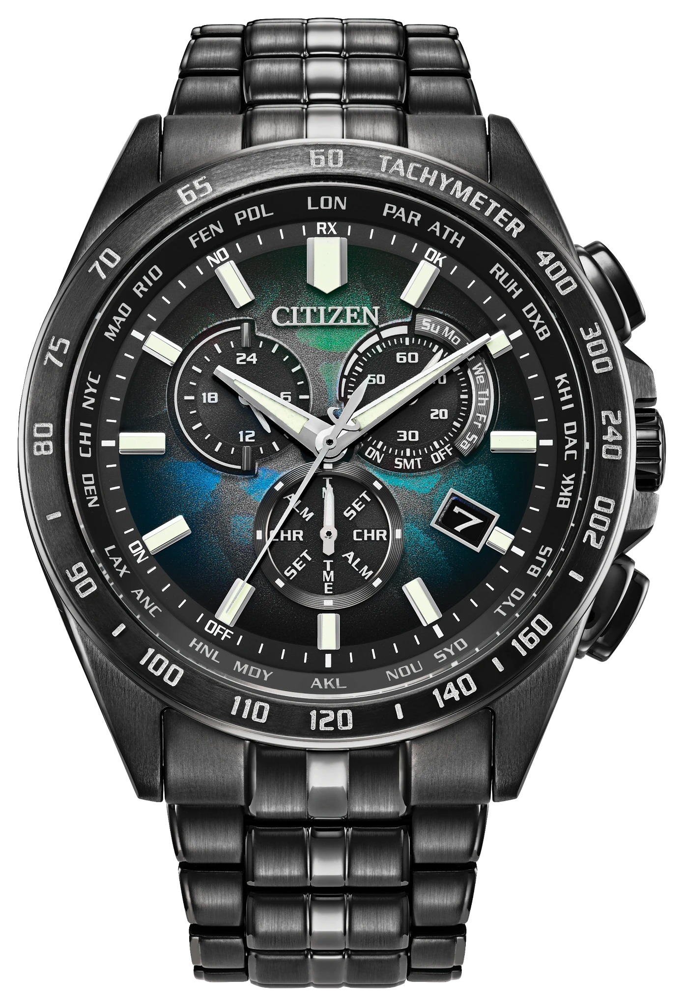 ダイレクトフライト LAYERS of TIMEシチズンCB5878-56E Perpetual Chrono A-T Multiple colours Dial Stainless Steel